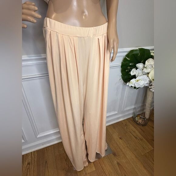 NWOT Chic peach Two-Piece pants Set - Picture 3 of 5